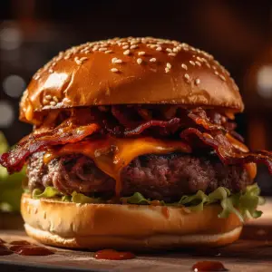 1/2 Pounder Cheese & Bacon Burger