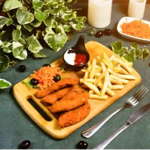 4 Fish Fingers Chips & Beans