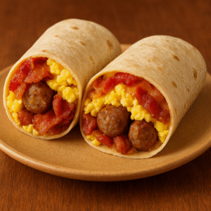 Egg, Bacon & Sausage Roll