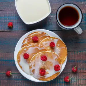 Pancakes with Butter & Syrup